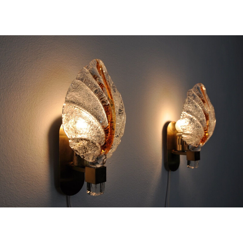 Pair of vintage wall lights by Carl Fagerlund 1970
