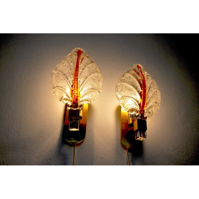 Pair of vintage wall lights by Carl Fagerlund 1970