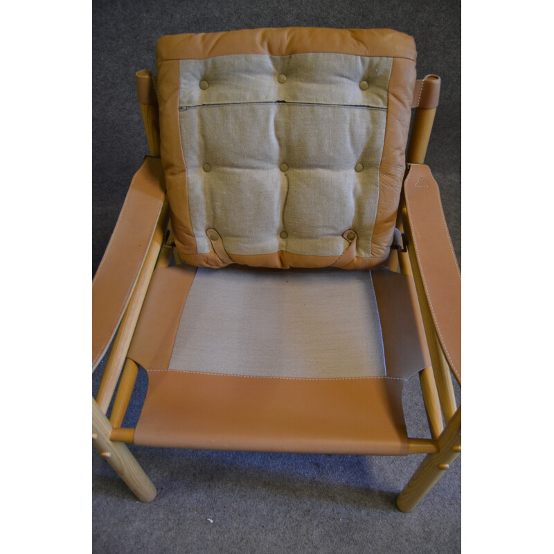 Paire de fauteuils "Sirocco" en cuir,  Arne NORELL - 1970