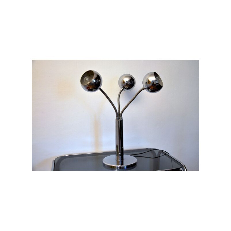 Vintage chromen lamp van Goffredo Reggiani, Italië 1970