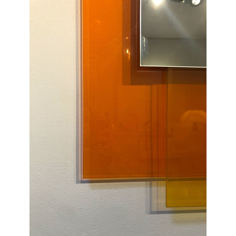 3er-Set Vintage-Wandspiegel "Farbe auf Farbe" von Johanna Grawunder für Glas, Italien 2010
