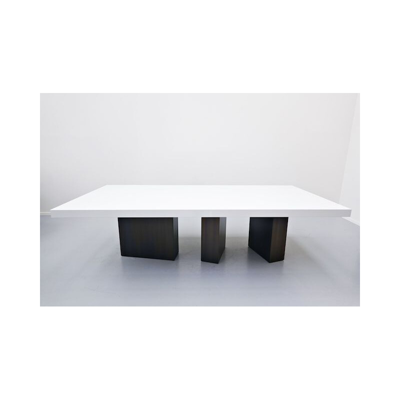 Large vintage Lacquered Dining Table by Iceberg Architecture Studio