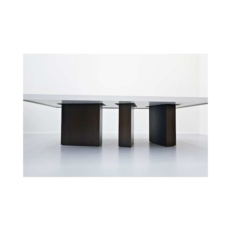 Large vintage Lacquered Dining Table by Iceberg Architecture Studio