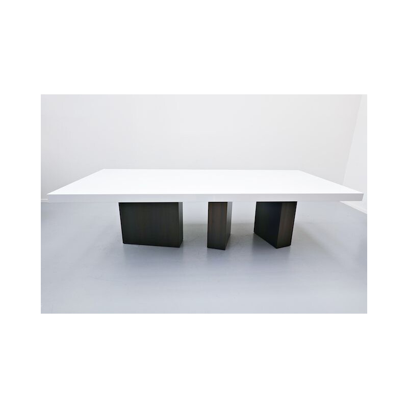 Large vintage Lacquered Dining Table by Iceberg Architecture Studio