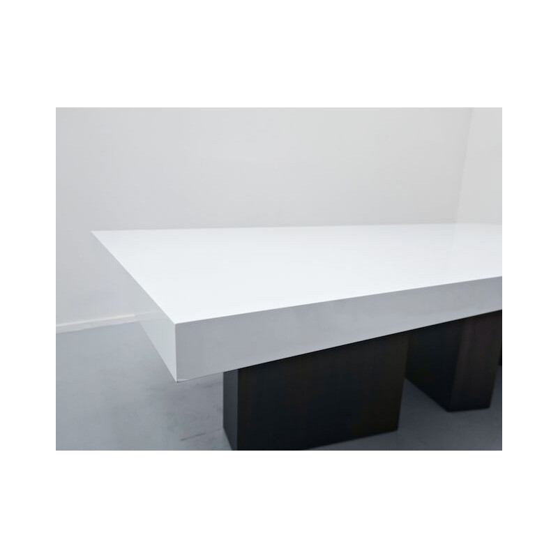 Large vintage Lacquered Dining Table by Iceberg Architecture Studio