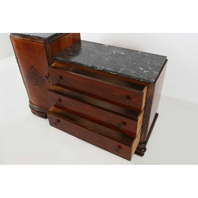 Vintage Art Deco chest of drawers 1930
