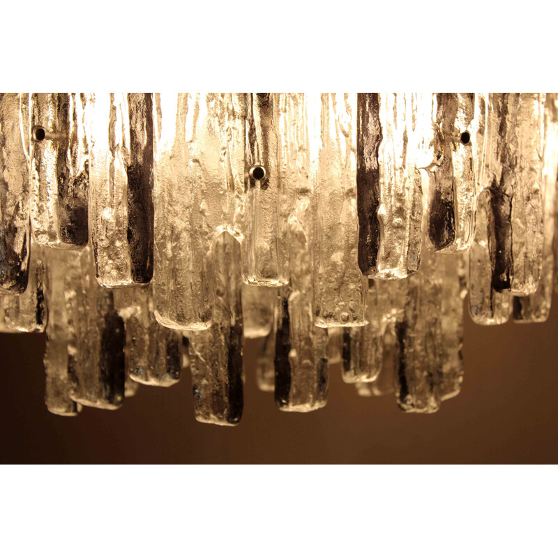 Vintage glass chandelier J.T Kalmar, Austria 1960s