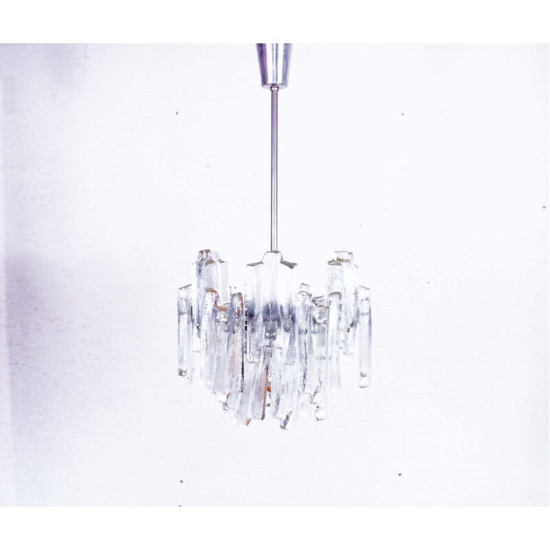 Vintage Kalmar glass chandelier, Austria 1960s