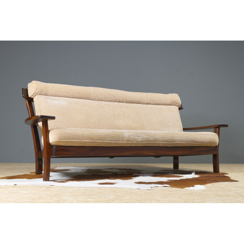 Vintage Sofa in Rosewood Sergio Rodrigues, Brazilian 1960s