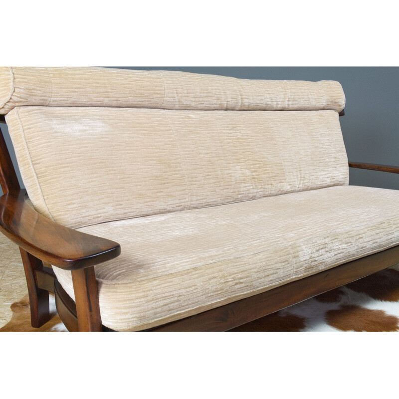 Vintage Sofa in Rosewood Sergio Rodrigues, Brazilian 1960s