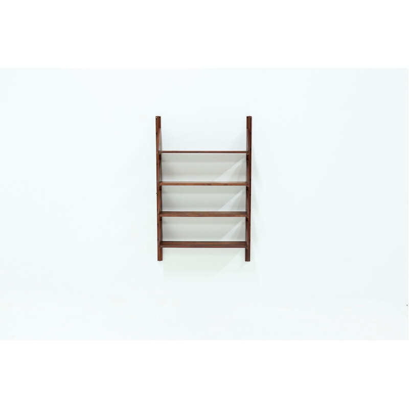 Vintage OMF Elementa Teak Wall Mounted Shelving Unit 1960s