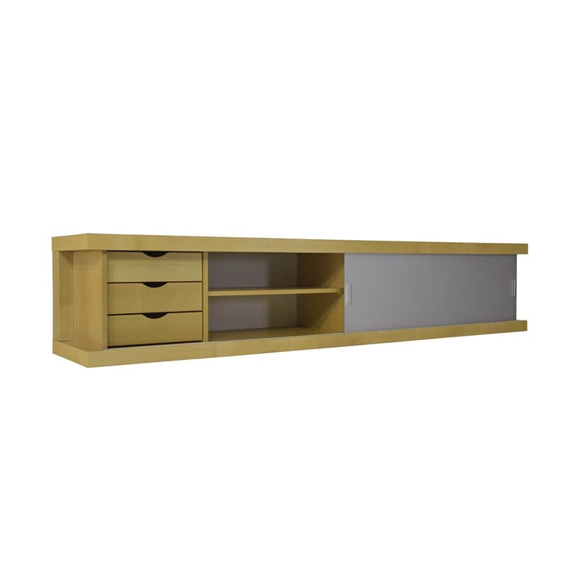 Vintage Minimalistic Wall Mounted sideboard by Wim Wilson for Castelijn, Dutch 1967s