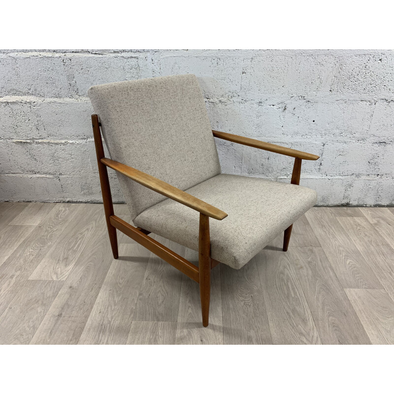 Vintage teak armchair, Scandinavian 1960s
