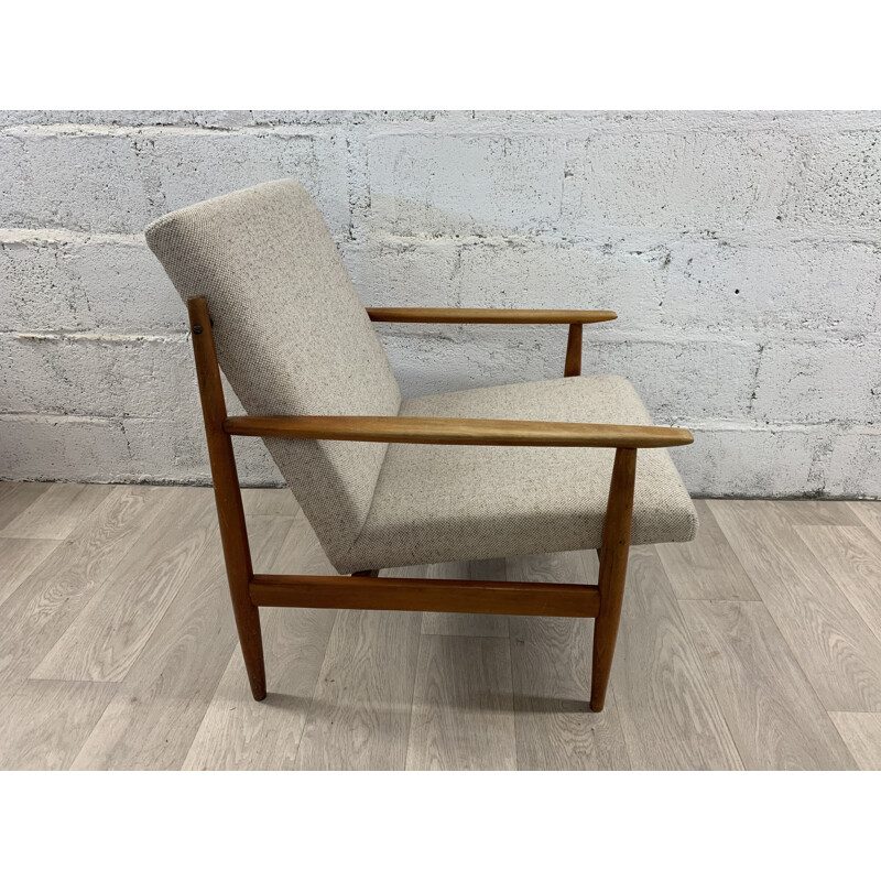 Vintage teak armchair, Scandinavian 1960s