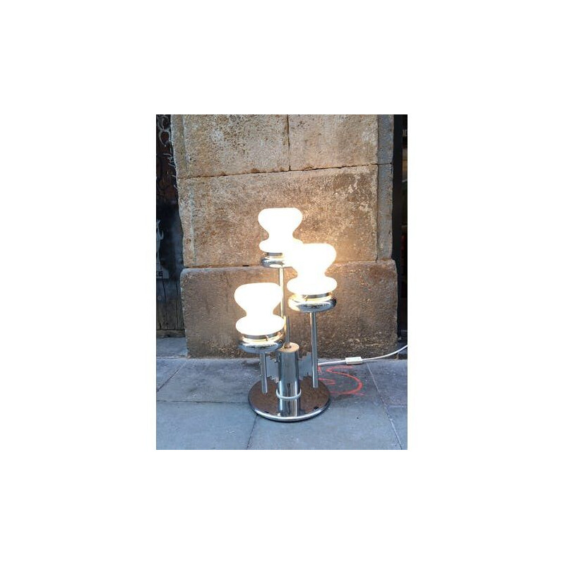 Lámpara de mesa vintage Gaetano Sciolari 1970