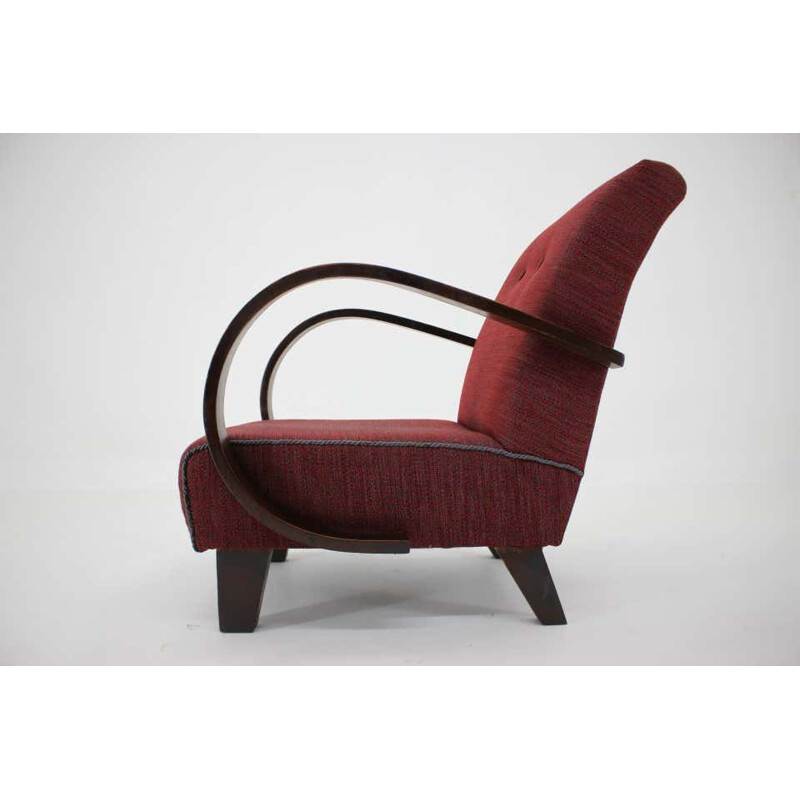 Vintage Armchair by Jindrich Halabala, Czechoslovakia 1950s