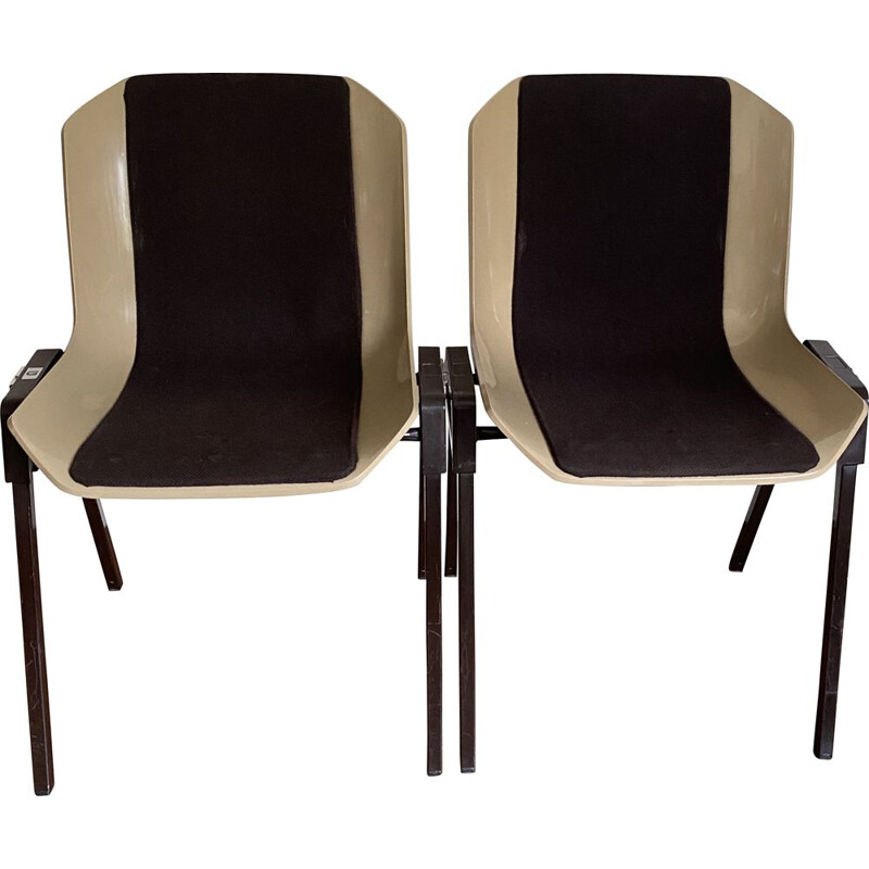 Pair of vintage chairs Grosfillex by Albert Jacob 1970s
