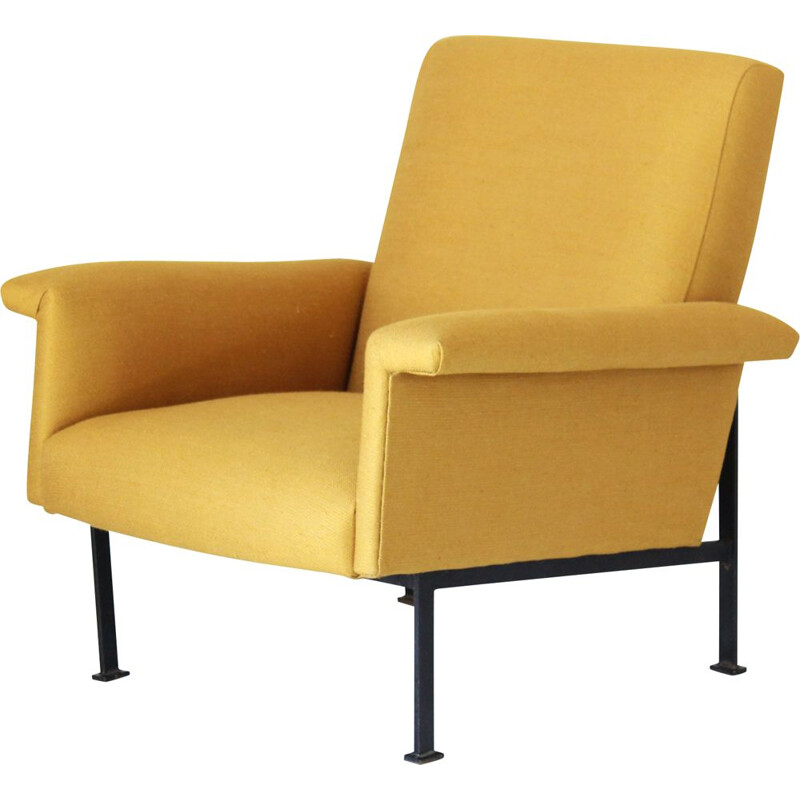 Vintage yellow armchair 1950s