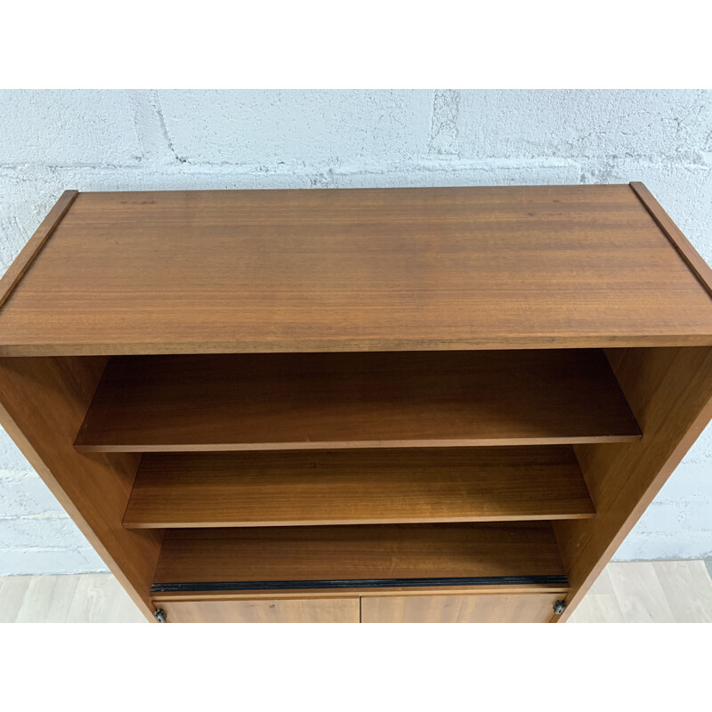 Vintage oak bookcase, Scandinavian 1970s