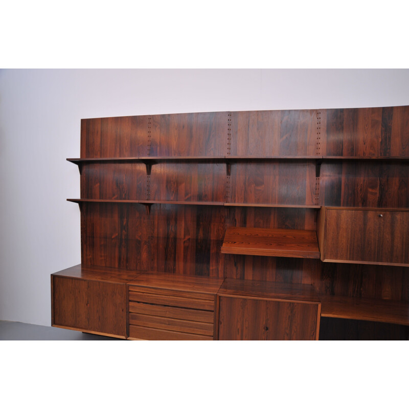 Vintage Poul Cadovius shelving system Royal for CADO in Rosewood