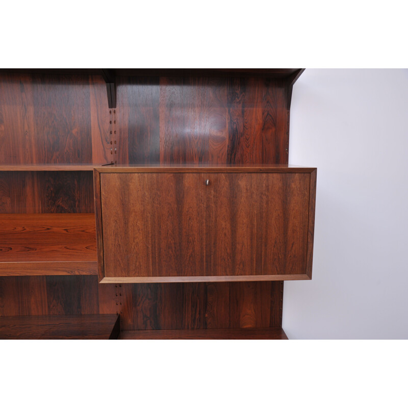 Vintage Poul Cadovius shelving system Royal for CADO in Rosewood