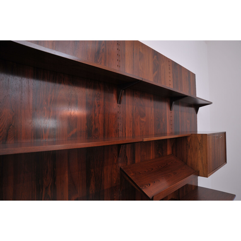 Vintage Poul Cadovius shelving system Royal for CADO in Rosewood