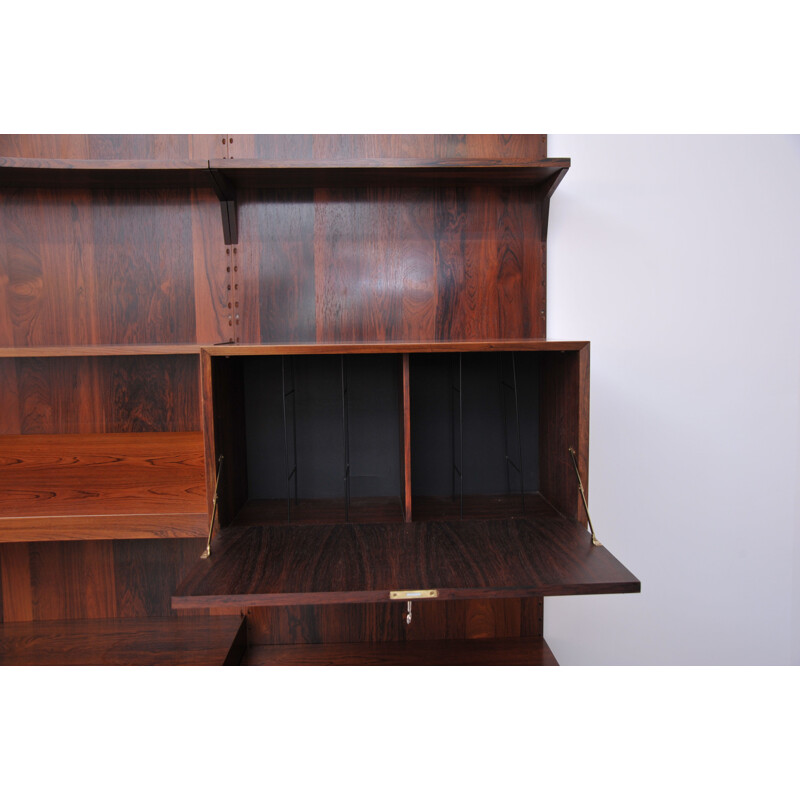 Vintage Poul Cadovius shelving system Royal for CADO in Rosewood