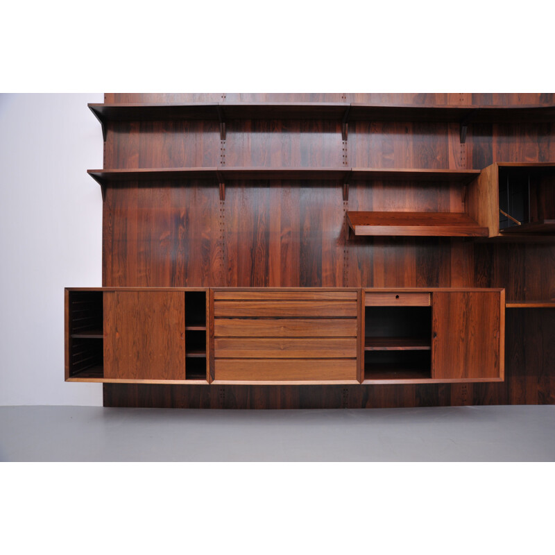 Vintage Poul Cadovius shelving system Royal for CADO in Rosewood