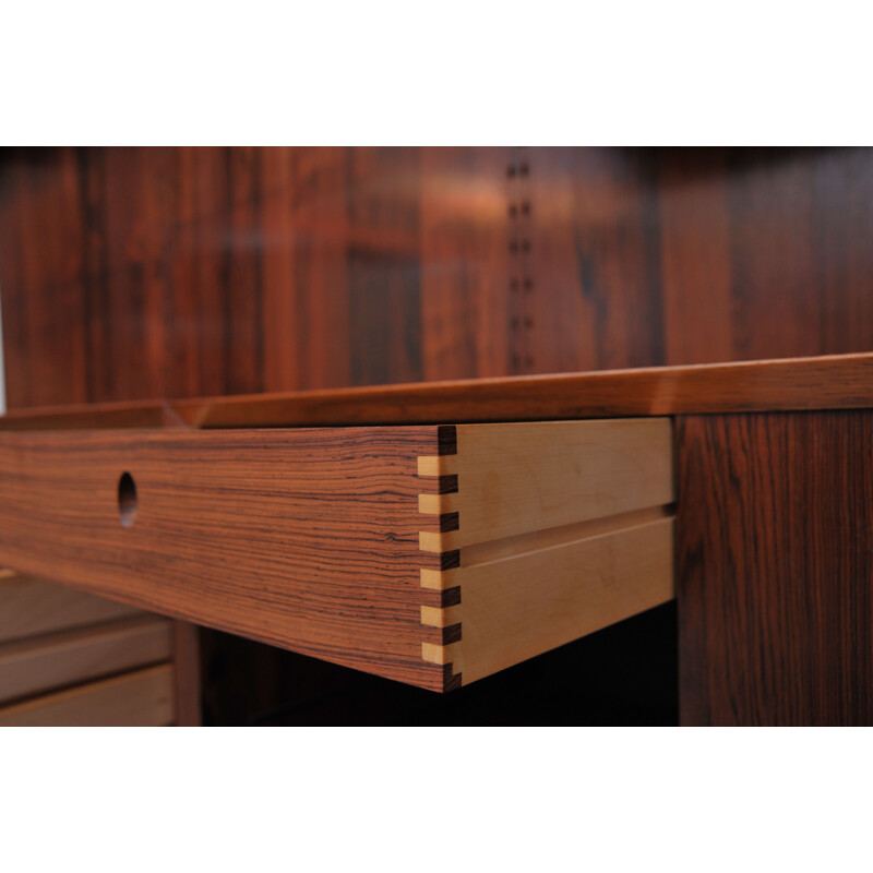 Vintage Poul Cadovius shelving system Royal for CADO in Rosewood