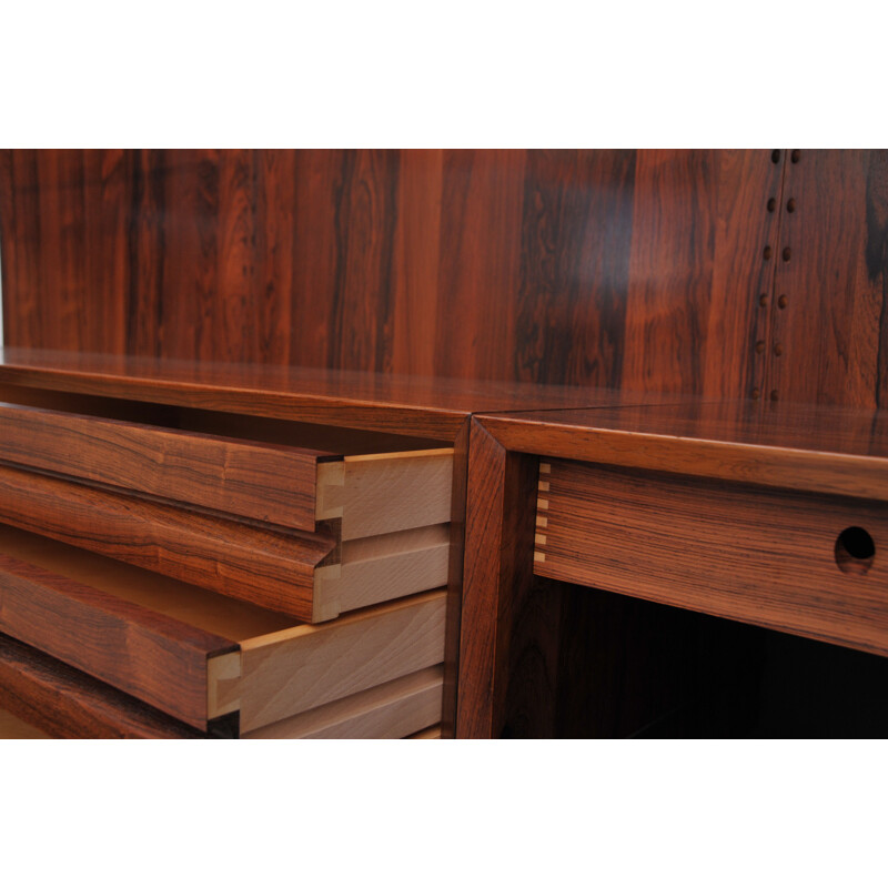 Vintage Poul Cadovius shelving system Royal for CADO in Rosewood