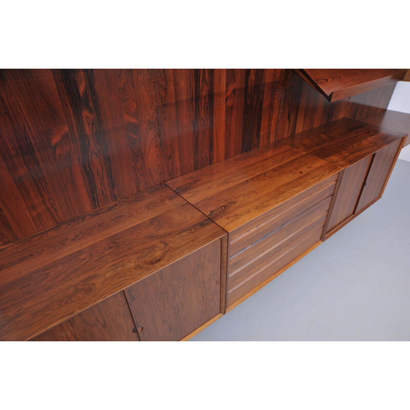 Vintage Poul Cadovius shelving system Royal for CADO in Rosewood