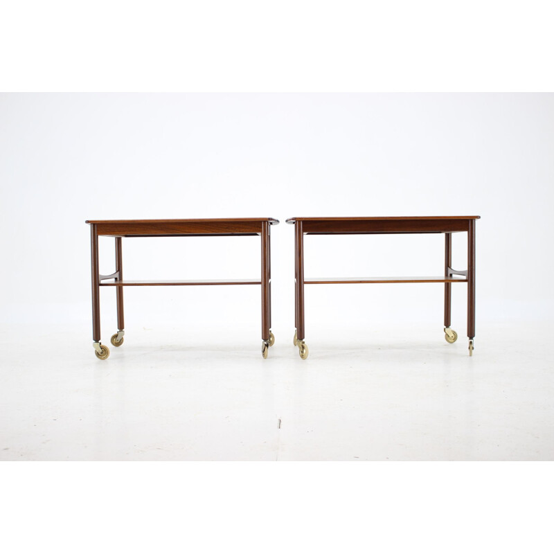 Vintage Teak Trolley or Serving Cart, Denmark 1960s