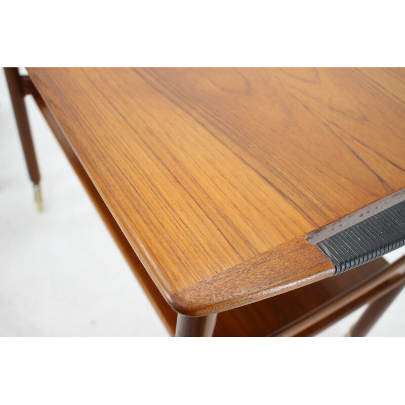 Vintage Teak Trolley or Serving Cart, Denmark 1960s