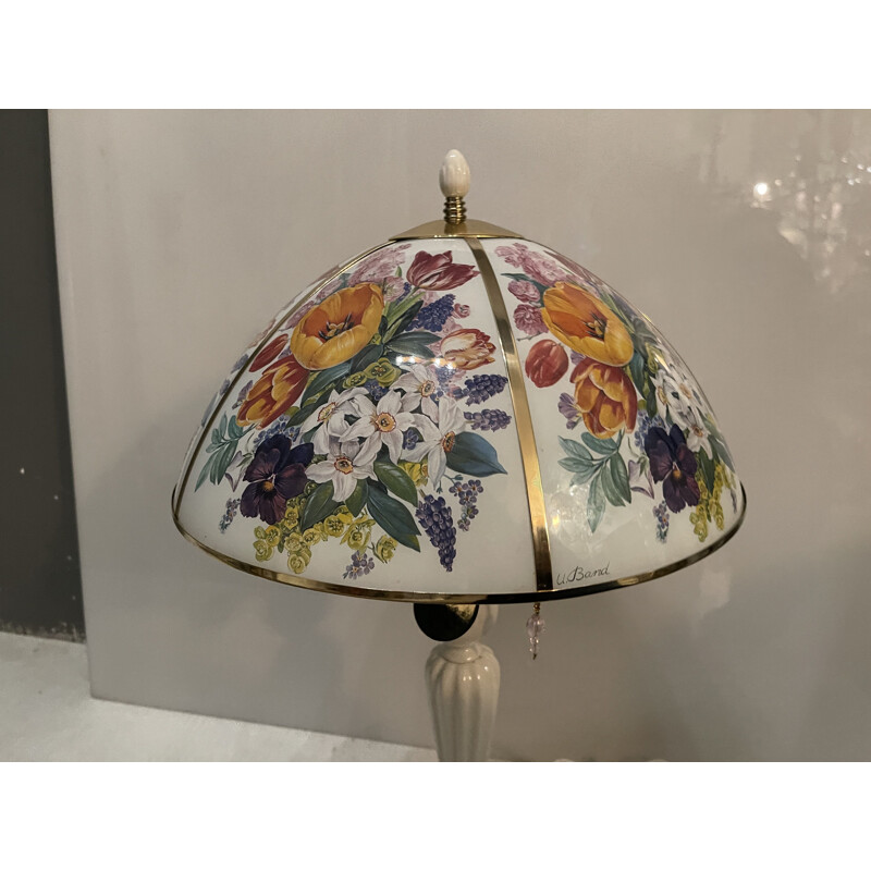 Lampe de table vintage Ursula Band Flower ceramic 2007