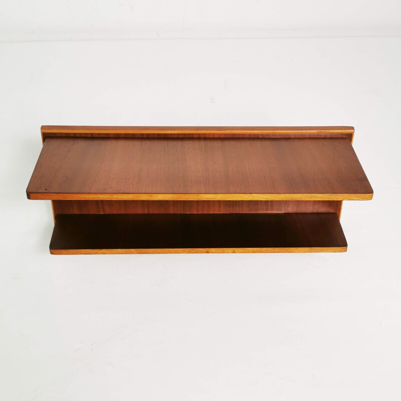 Vintage Minimalist wall shelf, Denmark 1960s