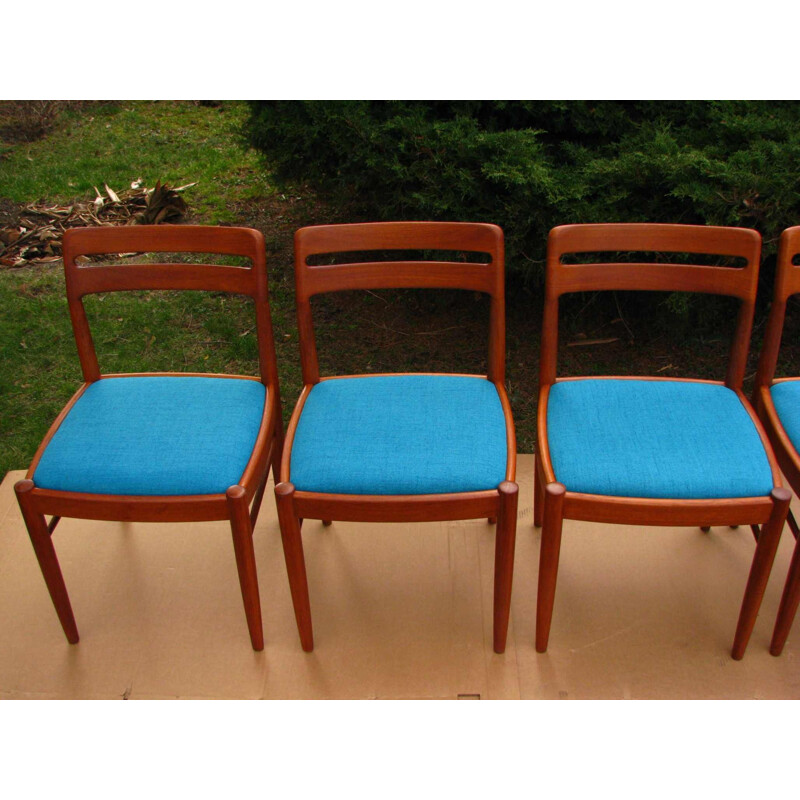 Set of 6 vintage dining chairs by Bramin, Denmark