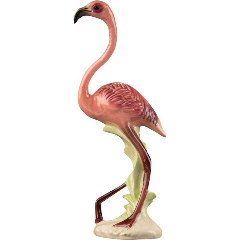 Vintage flamingo van Goebel, Duitsland 1950