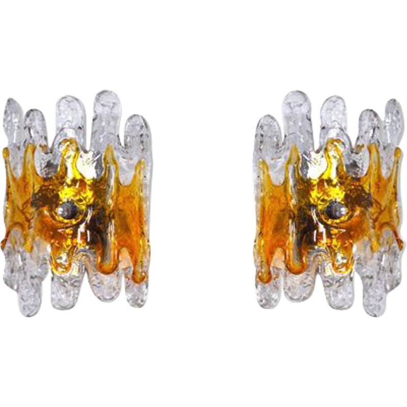 Pair of vintage sconces, Italy 1970