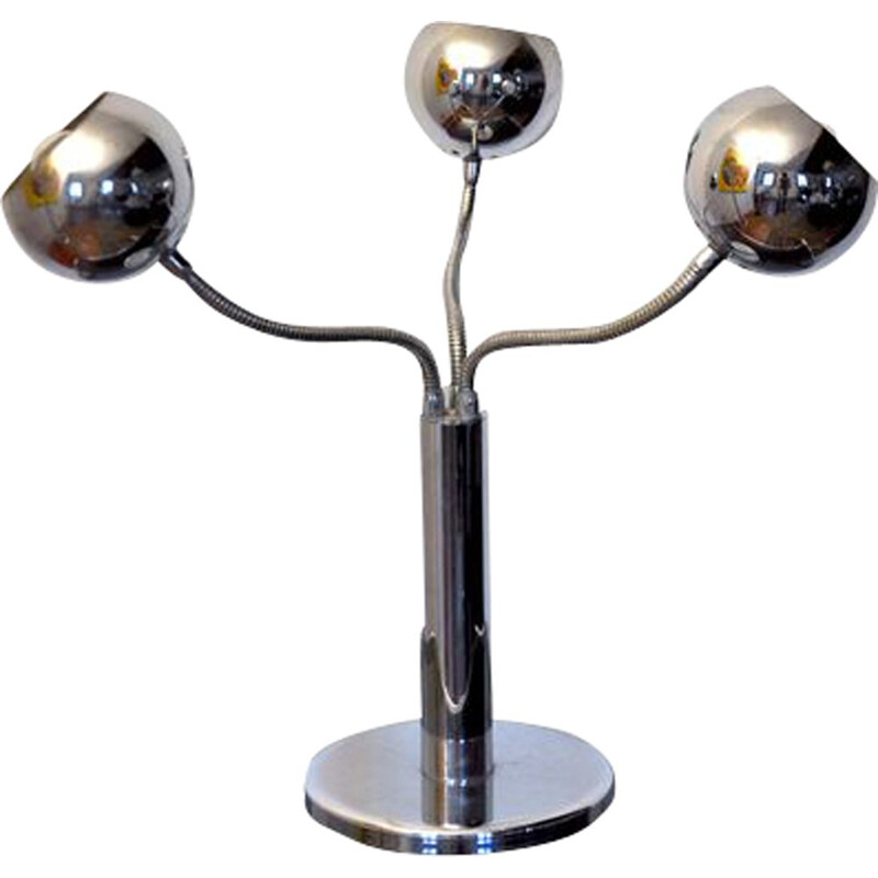 Vintage chrome lamp by Goffredo Reggiani, Italy 1970