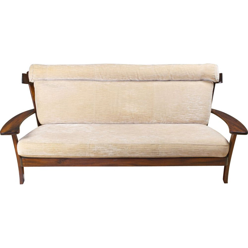 Vintage Sofa in Rosewood Sergio Rodrigues, Brazilian 1960s