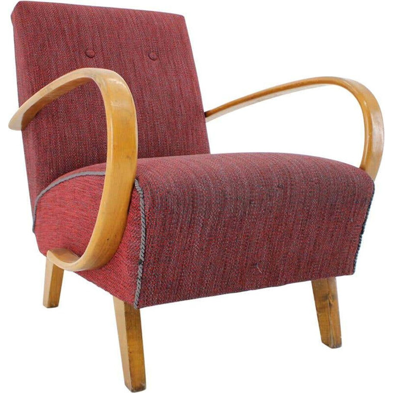 Fauteuil vintage de Jindrich Halabala, Tchécoslovaquie 1950