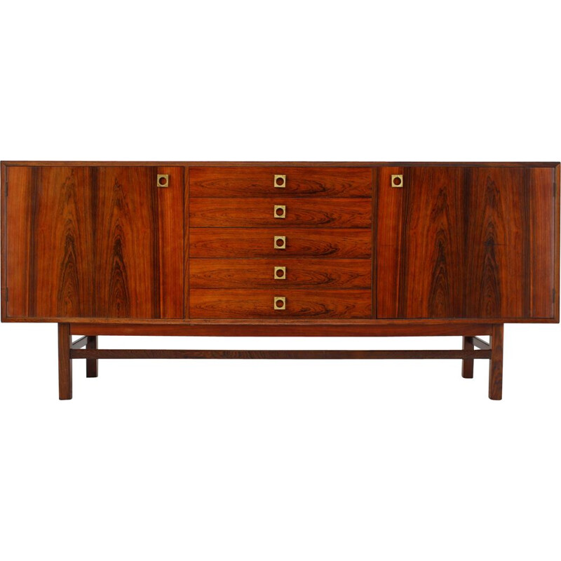 Vintage palissander dressoir Brouer Mobelfabrik, Denemarken 1960