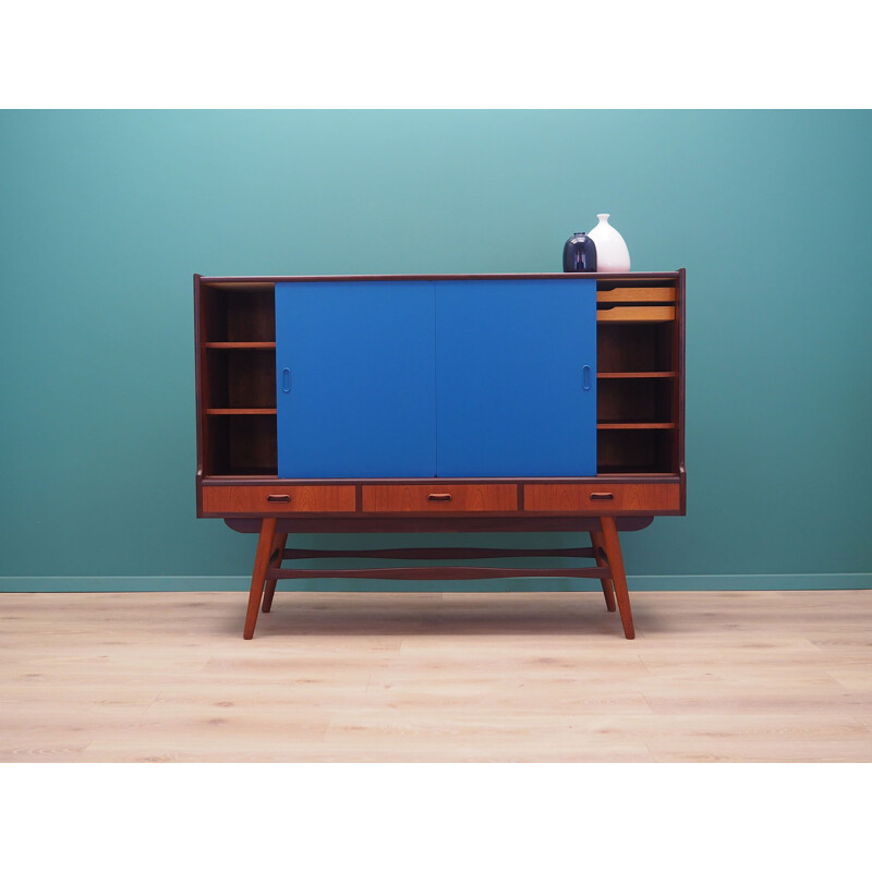 Vintage Teak highboard, Denmark 1960s