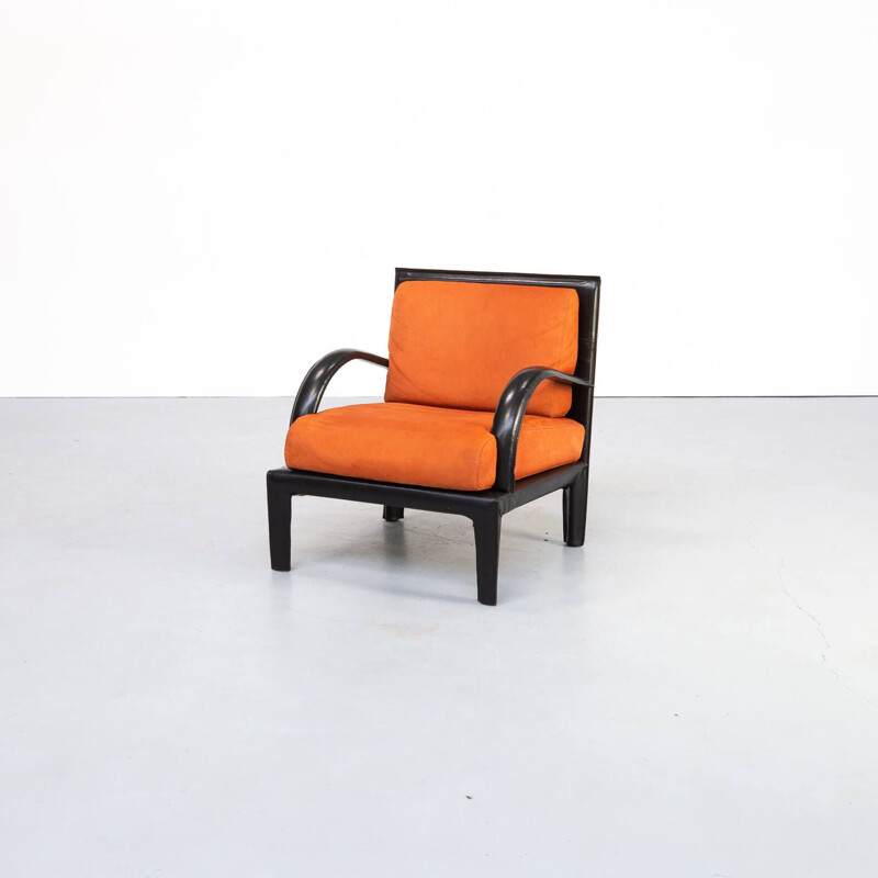 Vintage lederen fauteuil voor Roche Bobois 1980