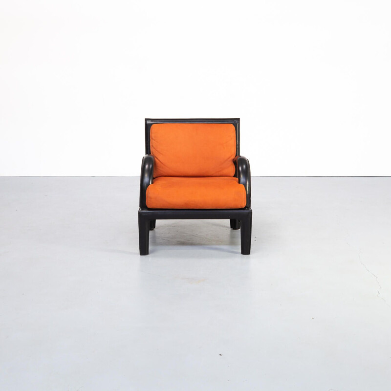 Vintage lederen fauteuil voor Roche Bobois 1980