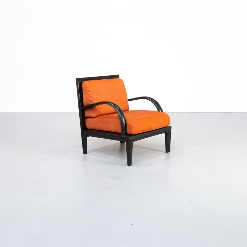 Vintage lederen fauteuil voor Roche Bobois 1980