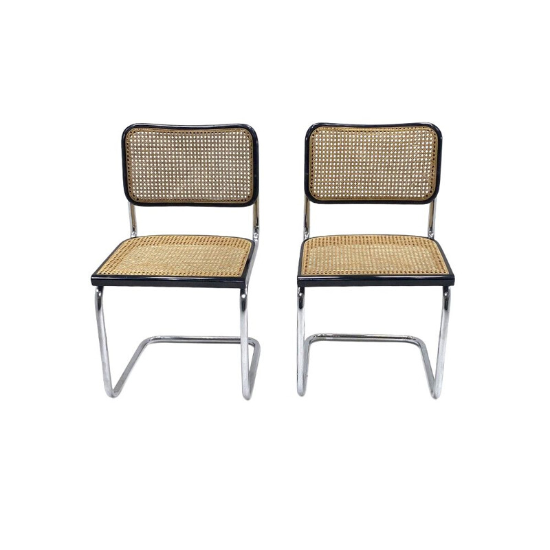 Pair of Marcel Breuer's Cesca B32 vintage chair