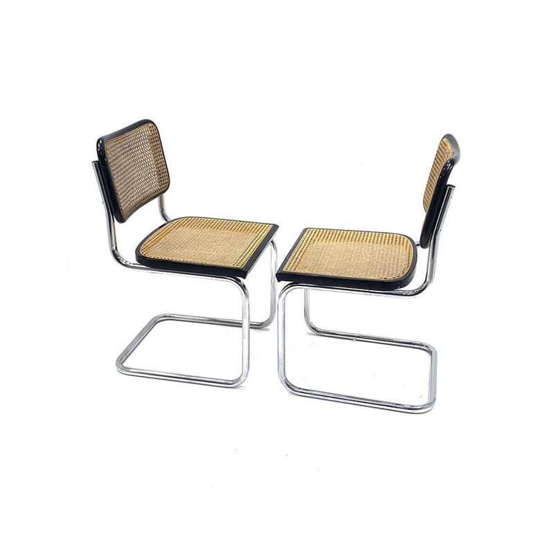 Pair of Marcel Breuer's Cesca B32 vintage chair