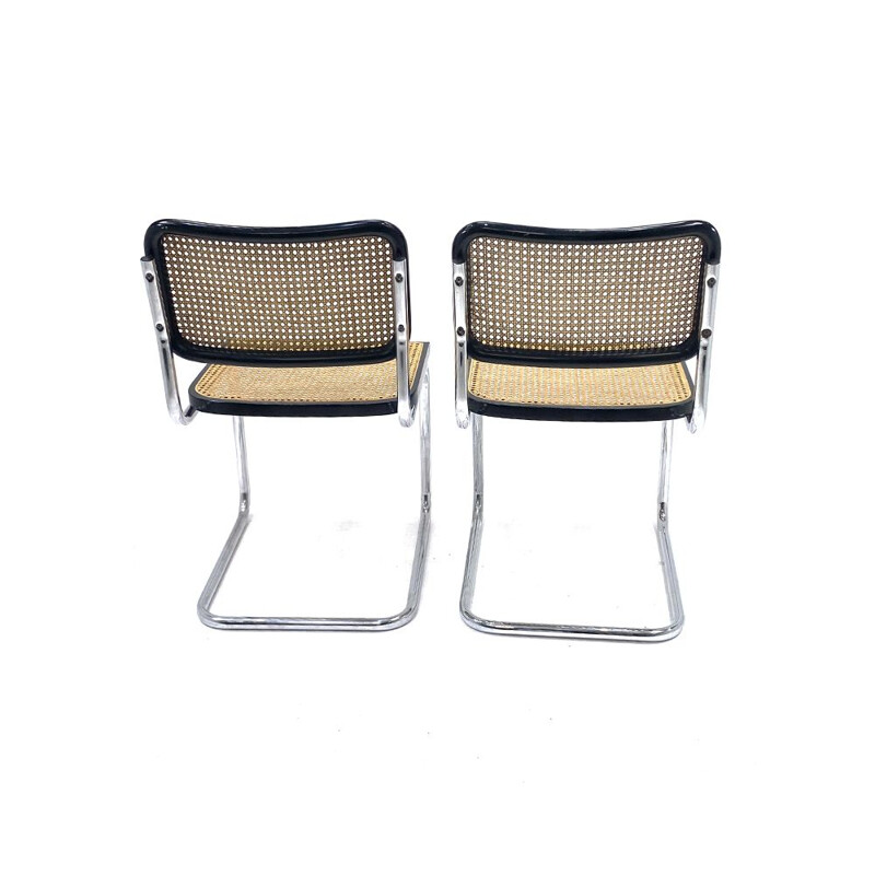 Paire de chaise vintage Cesca B32 de  de Marcel Breuer