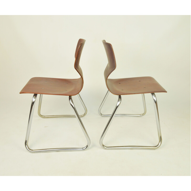 Pair of vintage Flototto chairs by Adam Stegner 1970s